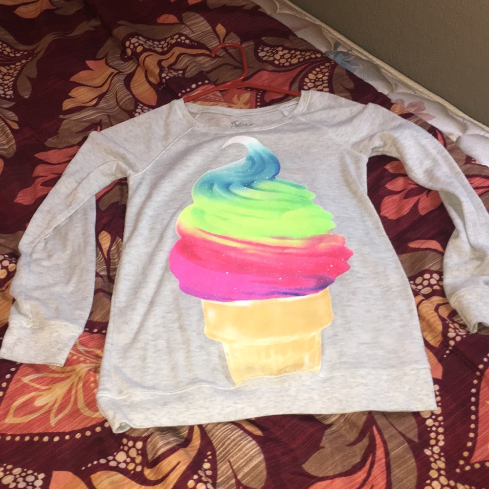 Glitter ice cream shirt